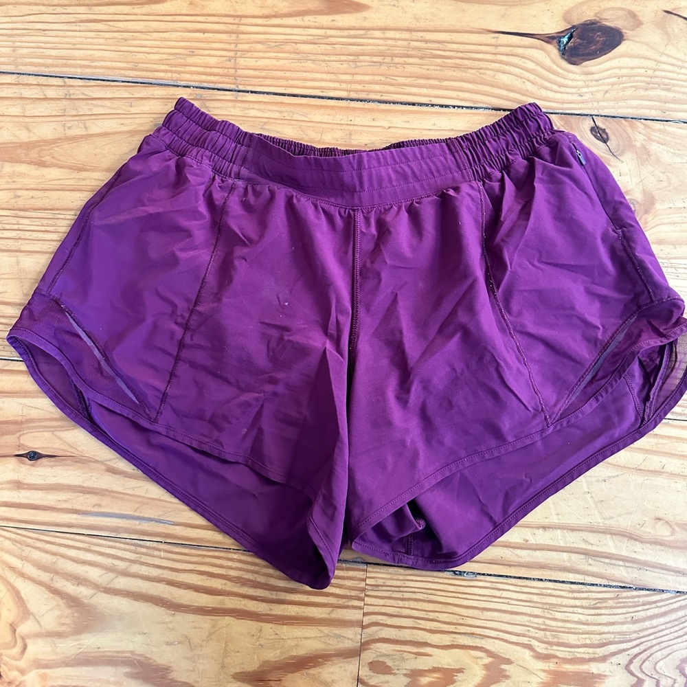 lululemon athletica Plum Athletic Shorts